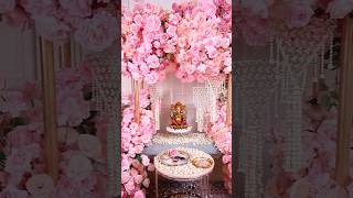 Ganpati Bappa Is Almost Here Recreate this quick opulent floral set up for welcoming Bappa 💗🌸 [upl. by Remos630]