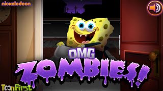 Nickelodeon Omg Zombies  Nick Spongebob Games  Halloween Night 3 Completed [upl. by Mundford]