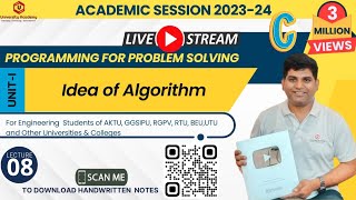 PPS8 Programming For Problem Solving What is Algorithm Computer Algorithm Largest Number [upl. by Erda]