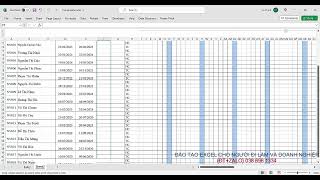 Hướng dẫn lập bảng chấm công cả năm trong 1 sheet Excel [upl. by Federica68]