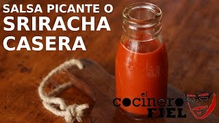 COMO HACER SALSA PICANTE O SRIRACHA CASERA [upl. by Corvese]