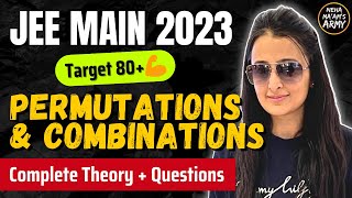 JEE 2023  PERMUTATIONS amp COMBINATIONS JEE MAINS amp ADVANCED  DROPPERS  FRESHERS ONE SHOT NEHA MAM [upl. by Ecaroh]