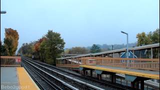 SIRTOA Local and Express Train at Dongan Hills Station MUE2 R44 [upl. by Pamela]