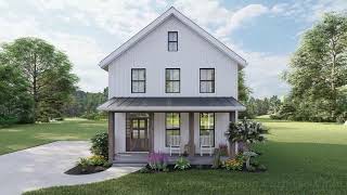 MODERN FARMHOUSE PLAN 255900849 WITH INTERIOR [upl. by Adneral127]