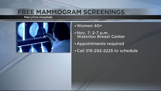 Free mammogram screenings offered in Waterloo [upl. by Dorran]