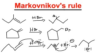 Alkene Reaction  Markovnikovs rule  Markovnikov and antiMarkovnikov  Organic Chemistry [upl. by Yerfej779]