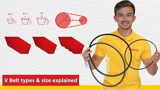 VBelt types amp size I How to select the right V Belt I Tameson [upl. by Ulberto]