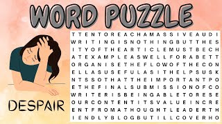 Word Puzzle amp Game 🧠 FIND THE WORD EMOTION Test Your Mind amp Feelings in This Word Search Challenge💖 [upl. by Maggie913]