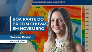 Novembro deve trazer boas chuvas em grande parte do país como SP MS PR GO e MT [upl. by Lydon]