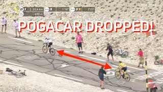 Jonas Vingegaard DROPS Tadej Pogacar On Mont Ventoux [upl. by Llereg]