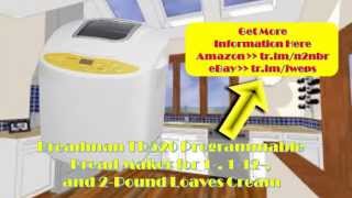 Breadman TR520 Programmable Bread Maker for 1 112 and 2 Pound Loaves Creambreadman tr520maker for [upl. by Eelrebmik]