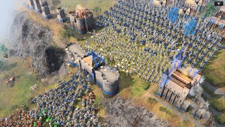 Age of Empires 4  MASSIVE HILL DEFENSE [upl. by Eri910]