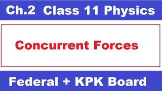 Concurrent forces  Class 11 Physics Chapter 2 Vectors and Equilibrium  Ilmi Stars Academy [upl. by Llerrehc]