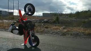 KTM EXC 300 Supermoto Wheelie [upl. by Worl]