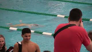 Clare 400 Medley doing 100BK at Winter Quad Meet 1 7 24 [upl. by Nemajneb]