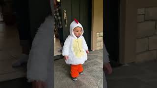 Baby goes trick or treating for the first time 😂funny baby toddlers halloween2024 hilarious [upl. by Delora]