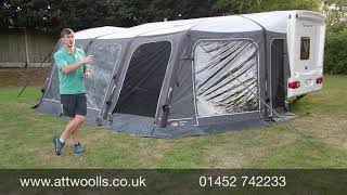 Sunncamp Swift Porch Awning Pitching amp Packing Video Real Time [upl. by Fridlund]