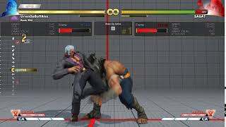 Urien headbutt loop on Sagat ex DP [upl. by Adnolaj]