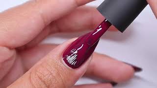 Burgundy Nail Polish [upl. by Arrekahs]