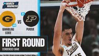 Purdue vs Grambling  First Round NCAA tournament extended highlights [upl. by Fanya]