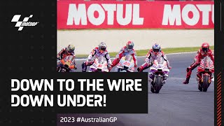 Incredible showdown in the MotoGP™ Last Lap ⚔️  2023 AustralianGP [upl. by Nohtan]