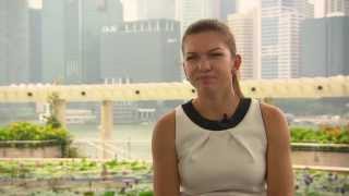 Simona Halep  2014 WTA Finals PreTournament Interview [upl. by Xet164]