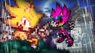 Super Sonic VS Super Scourge  Sprite Animation 3 [upl. by Ordnaxela]