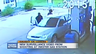 Surveillance video shows Inkster shooting [upl. by Arateehc205]