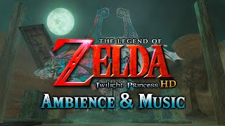 Zelda Ambience amp Music  Twilight Princess HD  Graveyard  ASMR SleepWorkStudy 1 hour [upl. by Mosera635]