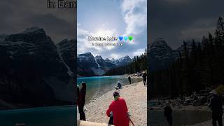 stunning turquoise Moraine Lake in Banff National Park💙🩵💚 morainelake banffnationalpark lake [upl. by Resneps]