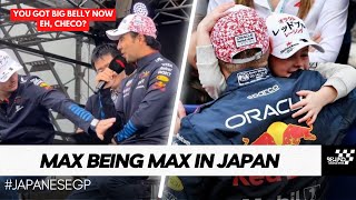 Max Verstappen Being Wholesome with Penelope and Unintentionally FUNNY during Japanese GP [upl. by Eelesor199]