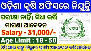 Odisha Agriculture Office Recruitment 2024  Odisha New Govt Job Updates  Odisha Latest Govt Jobs [upl. by Oribella216]