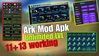 11amp 13 WORKING MOD MENU APK  ARK MOBILE  GOD CONSOLE UNLIMITED AMBER PRIME PASS [upl. by Candide]