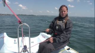 How to Sail  Your first sail in a 2 person sailboat [upl. by Sabanrab]