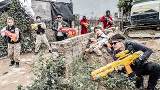 LTT Game Nerf War  Warriors SEAL X Nerf Guns Fight Crime Mr Close Crazy Dark House Rich Boss [upl. by Siuraj]