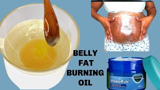 HOW I TIGHTEN LOOSE BELLY SKIN WHILE BURNING BELLY FAT  STRONG OIL TO TIGHTEN LOOSE BELLY SKIN FAST [upl. by Nihcas]