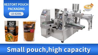 Automatic Liquid Retort Pouch Jam Ketchup Tomato Paste Chilli Sauce Doypack Packing Machine [upl. by Giulio]