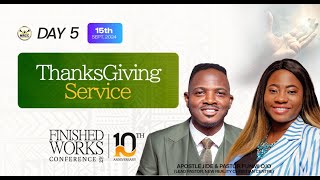 THANKSGIVING SERVICE  FWC24  DAY FIVE  APOSTLE JIDE amp PASTOR FUNMI OJO  15TH SEPTEMBER 2024 [upl. by Lleoj]