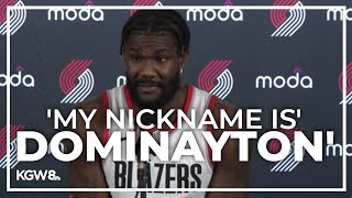 New Blazers center Deandre Ayton introduces himself to Portland I bring dominance [upl. by Lupiv]