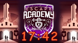 Escape Academy Speedrun 1742 [upl. by Lynnelle]