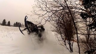 SkiDoo Mxz 600  Ditch banging amp carving GoPro HD [upl. by Valda795]