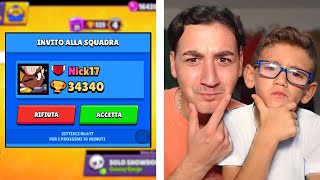 MIO CUGINO RICEVE LINVITO DA NICK17 SU BRAWL STARS [upl. by Elehcin]