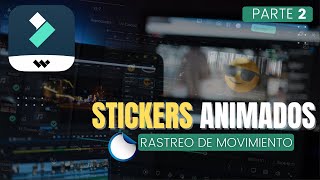 Stickers o Dibujos animados con Rastreo de Movimiento en Filmora 12 [upl. by Raphael]