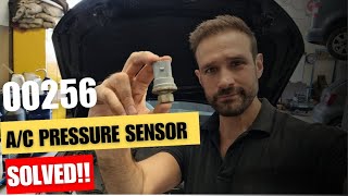 SOLVED  Audi fault 00256 AC pressure sensor AFTER replacement A4 A5 A6 Q3 Q5 [upl. by Kosey]