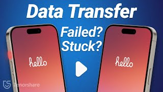 Transfer Data to New 1516 iPhone Failed Data Transfer Canceled Time Remaining 1 Minute Fixed [upl. by Crispa]