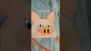 How to make a pig mask mask pig craft [upl. by Samira]