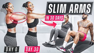 SLIM ARMS IN 30 DAYS  15 Min Arm Fat Workout [upl. by Latouche]