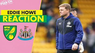 Eddie Howe Reaction  Norwich City 03 Newcastle United  The Pink Un [upl. by Keviv]