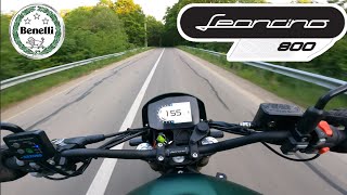 Benelli Leoncino Trail 800  POV  HQ Exhaust sound [upl. by Ailahk857]