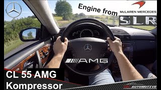 Mercedes CL 55 AMG Kompressor 550 PS POV Test Drive  Acceleration 0  200 kmh [upl. by Samuel727]